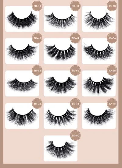3D Mink Eyelashes individually packaged - Image 3