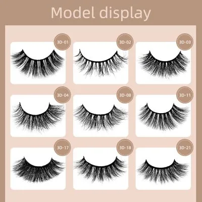 3D Mink Eyelashes individually packaged - Image 5