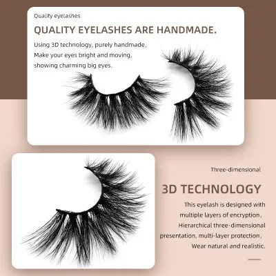 3D Mink Eyelashes individually packaged - Image 6