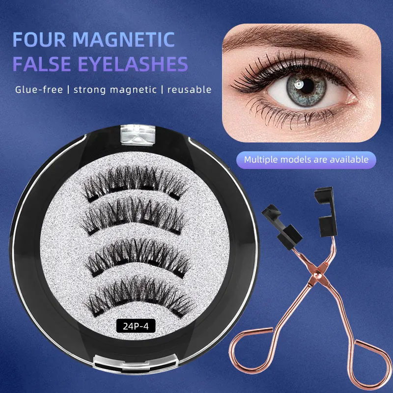 Four Magnetic False eyelashes - Image 5